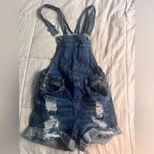 Denim overalls